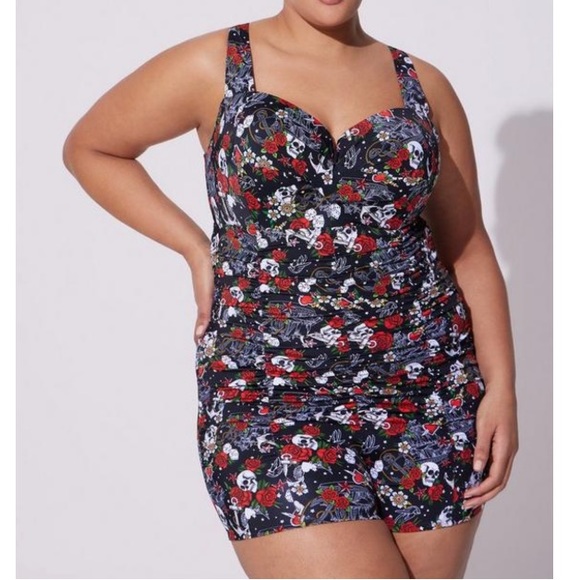 torrid Swim Torrid Nwt Retro Underwire Swim Romper Poshmark